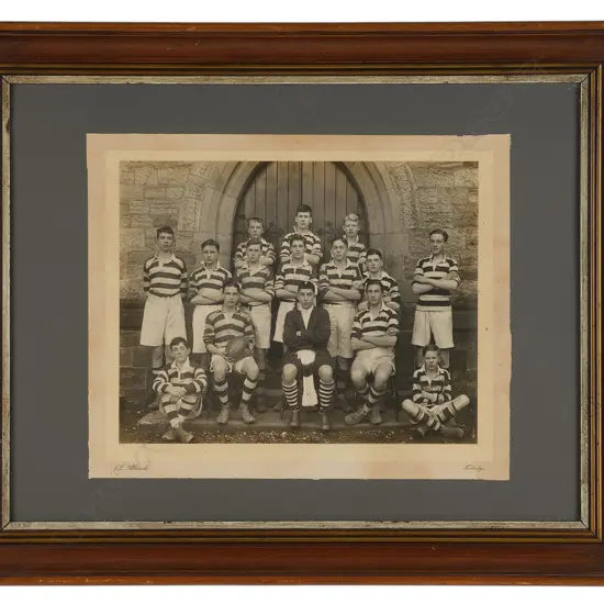 J L Allwork 'Tonbridge School rugby team', c.1910